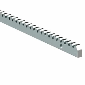 Zahnstange galvanisch verzinkt – 30 × 12 mm – 1 m – M4 – inkl. Befestigungsmaterial