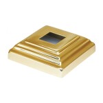 Grande Forge afdekrozet messing 85×85 mm gat 35 mm