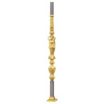 Grande Forge hoofdbaluster Royal verguld 35 mm / L= 1200 mm
