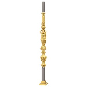 Grande Forge Hauptbaluster Royal vergoldet 35mm / L = 1200mm