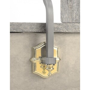 Grande Forge Geländerhalterung 90 x 120mm – Messing