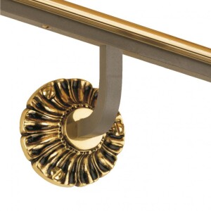 Grande Forge Wandgeländerhalterung Ø90mm – Rosette Messing
