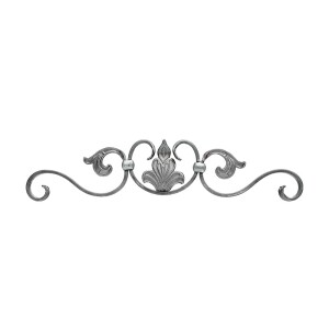Grande Forge Zierelement – 500 × 99 mm – 14 × 6 mm