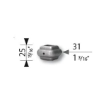 Grande Forge sierhuls 25x31 mm gat 14 mm