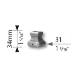 Grande Forge sierhuls 34x31 mm gat 14 mm