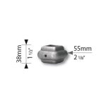 Grande Forge sierhuls 38x55 mm gat 25 mm