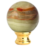 Grande Forge sierkop Onyx Green - Verguld Ø54 mm