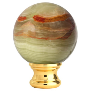 Grande Forge ZierKopff Onyx Green – Vergoldet Ø54mm