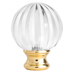Grande Forge ZierKopff bleikristal matt – Messing Ø54mm