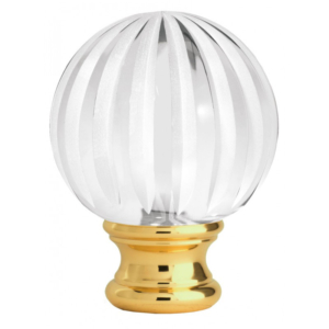 Grande Forge ZierKopff bleikristal matt – Vergoldet Ø54mm
