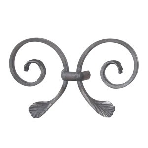 Grande Forge Schmiedeeisen Zierornament – 165 × 276 mm – 14 × 6 mm