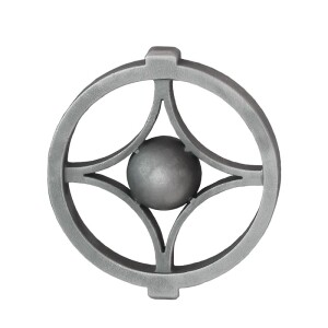 Grande Forge Schmiedeeisen Zierornament – 16 × 8 mm – Ø115 × 128 mm