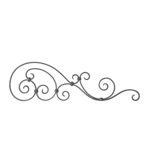 Grande Forge Schmiedeeisen Zierornament – 225 × 750 mm – 14 × 6 mm