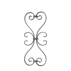 Grande Forge Schmiedeeisen Zierornament – 525 × 225 mm – 12 × 6 mm
