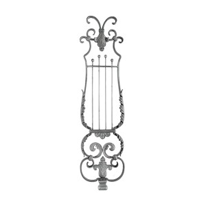 Grande Forge Schmiedeeisen Zierornament – 880 × 230 mm – 16 × 8 mm