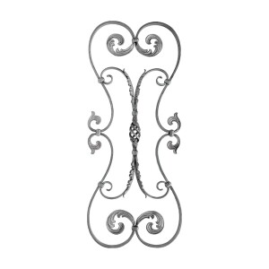 Grande Forge Schmiedeeisen Zierornament – 880 × 361 mm – 16 × 8 mm