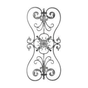 Grande Forge Schmiedeeisen Zierornament – 880 × 410 mm – 16 × 8 mm