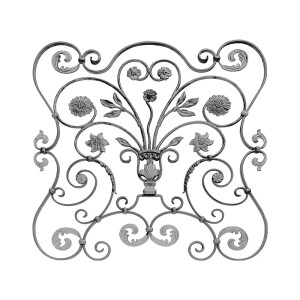 Grande Forge Schmiedeeisen Zierornament – 880 × 860 mm – 16 × 8 mm