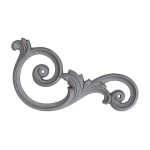 Grande Forge sierornament verzinkt 235×130 mm links
