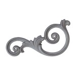 Grande Forge sierornament verzinkt 235×130 mm rechts