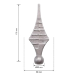 Hekpunt 60x175 mm - Ø30 mm maatvoering (1)