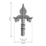 Hekpunt 68×110 mm - Ø12 mm maatvoering