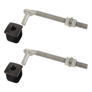 Locinox GBM16 Gartentor-Scharniere – M16 – 160mm – Set (2 stück)