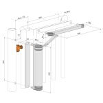 Locinox LION poortsluiter maatvoering