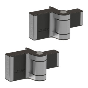 Locinox PUMA 180° scharnier – Für luxe Tore – silber – Set (2 Stück)