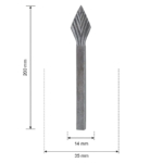 Grande Forge hekpunt 200×35 mm – 14 mm