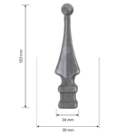 Grande Forge hekpunt 30×120 mm – 24 mm