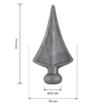 Grande Forge hekpunt 55×110 mm – Ø25 mm