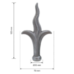 Grande Forge hekpunt 70×125 mm – Ø20 mm
