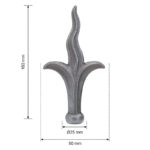 Grande Forge hekpunt 90×160 mm – Ø25 mm
