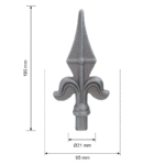 Grande Forge hekpunt 95×195 mm – Ø21 mm