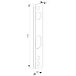 Maatvoering Locinox tussenplaat 3019LA
