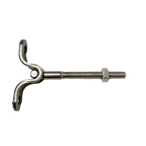 Wandbefestigung für Edelstahl Kabel Ø6mm. links/außengewinde.