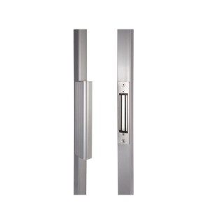 Locinox B – MAG Magnetschloss und Anzugsplatte – Einbau – für Drehtore – 250kg Zugkraft – SILB