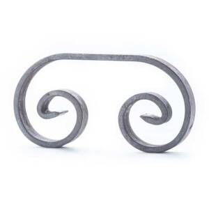 Schmiedeeisen C-Schnörkel 180 x 90 mm / Flachstahl 20 x 6 mm