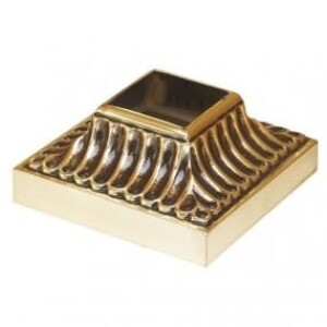 Grande Forge Abdeckrosette vergoldet 90 x 90mm Loch 35mm