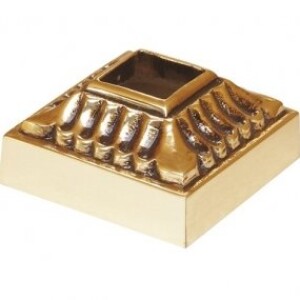 Grande Forge Abdeckrosette vergoldet 50 x 50mm Loch 16mm