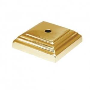Grande Forge Abdeckrosette Messing 85 x 85mm Loch Ø10mm