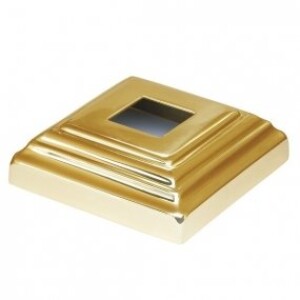 Grande Forge Abdeckrosette vergoldet 85 x 85mm Loch 25mm