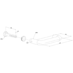 Maatvoering Locinox 3006A-2 halve klinkstel