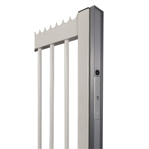 Vorübergehend nicht verfügbar! Locinox N – LINE – S – MAG Einbaumagnetschloss für Schiebetore – MAGUNIT – silber