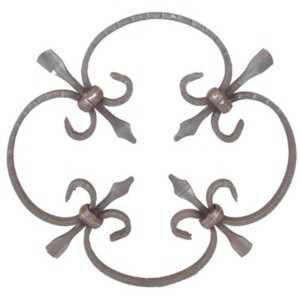 Schmiedeeisen Zierornament Ø250 mm / 10×5 mm