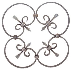 Schmiedeeisen Zierornament Ø380 mm / 10×5 mm