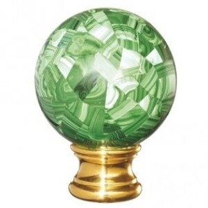 Grande Forge ZierKopff Malachite Mosaic – Vergoldet Ø54mm