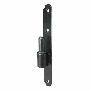 Klobenplatte – 190 x 45 x 4mm – Ø14mm – schwarz lackiert