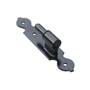 Zier – Klobenplatte – 170 x 30 x 2,7mm – Ø12mm – schwarz lackiert